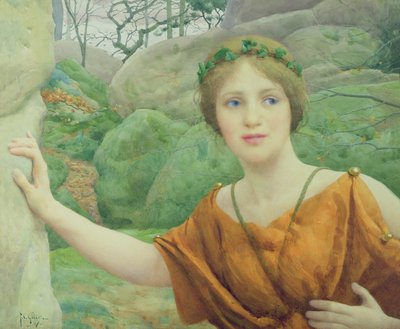 The Nymph Now Again She Flies Aloof by Thomas Cooper Gotch